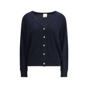 Allude Luxurious Cashmere Cardigan Women Blue Sweaters